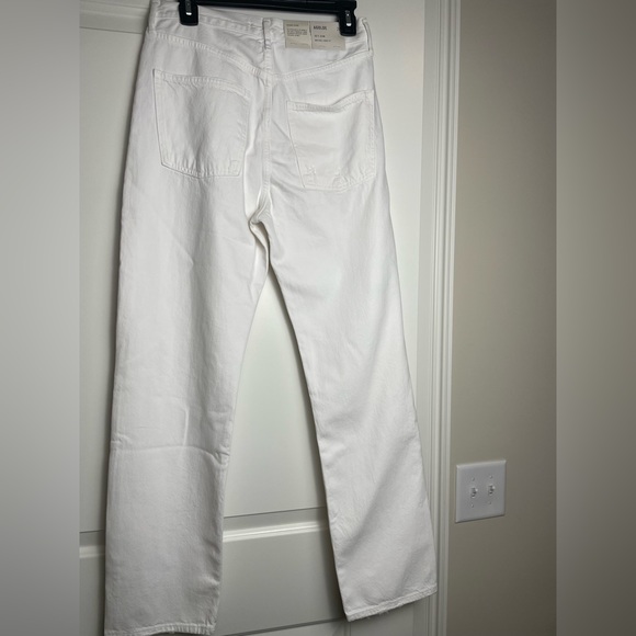 AGOLDE 90s Mid- high rise (13”) Loose Fit Jeans in WHITE VANISH spring vacation - Picture 7 of 15